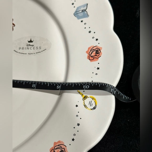 Rae Dunn Disney Princess Belle Dinner Plate Enchanting X 2 - New - Picture 3 of 4